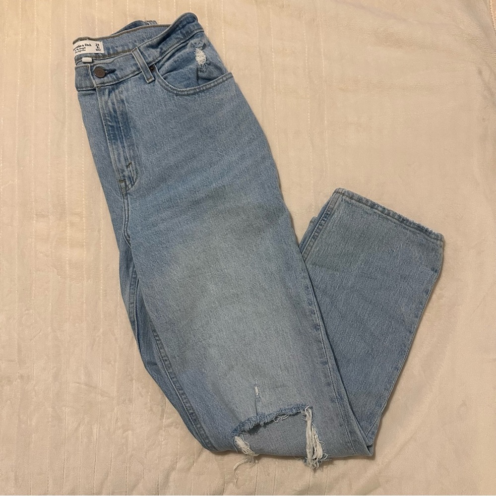 Abercrombie 90s Straight Ultra High Rise Curve Love Jeans